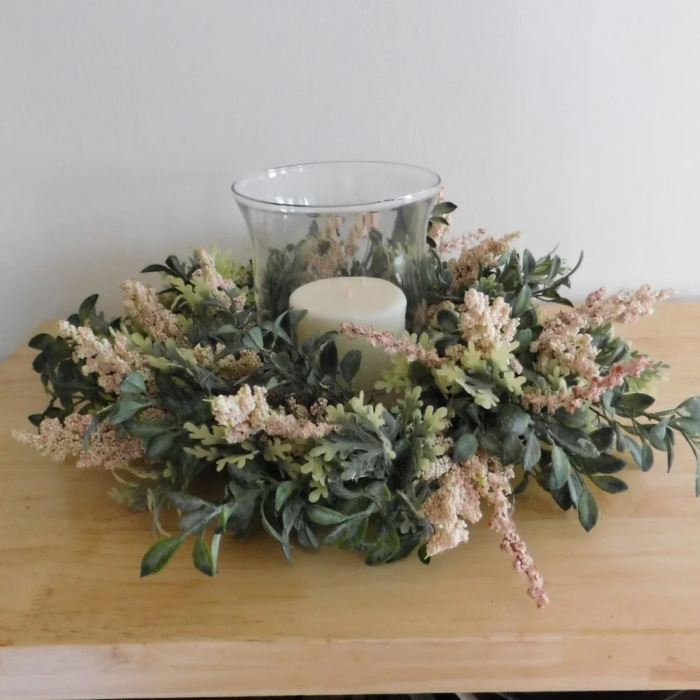 Small Summer Wreath, Wall Decor, Teachers or Housewarming Gift, Cabinet Accent